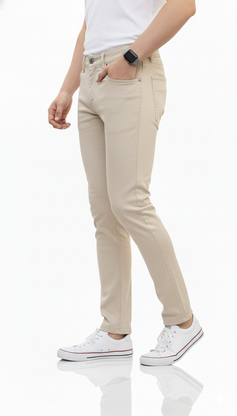 بنطلون جبردين شبابي Slim Fit – ستايل عصري يناسب الجامعة والشغل والخروجات | خامة قطن مريحة وألوان أنيقة تدوم