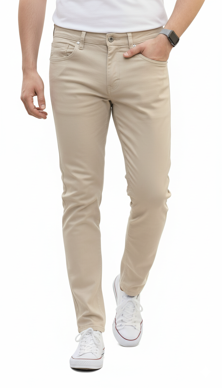 بنطلون جبردين شبابي Slim Fit – ستايل عصري يناسب الجامعة والشغل والخروجات | خامة قطن مريحة وألوان أنيقة تدوم